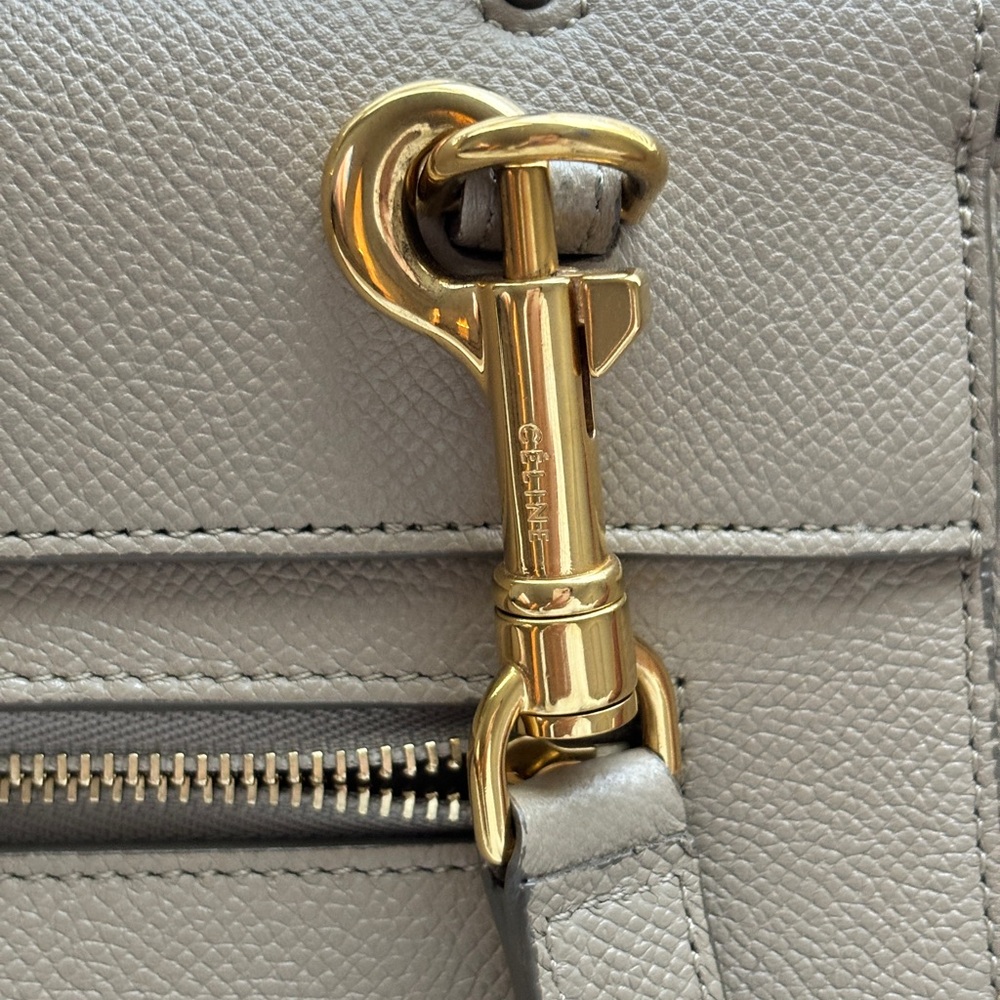 Celine Micro Belt Bag in Grained Calfskin - light taupe - Picture 8 of 16